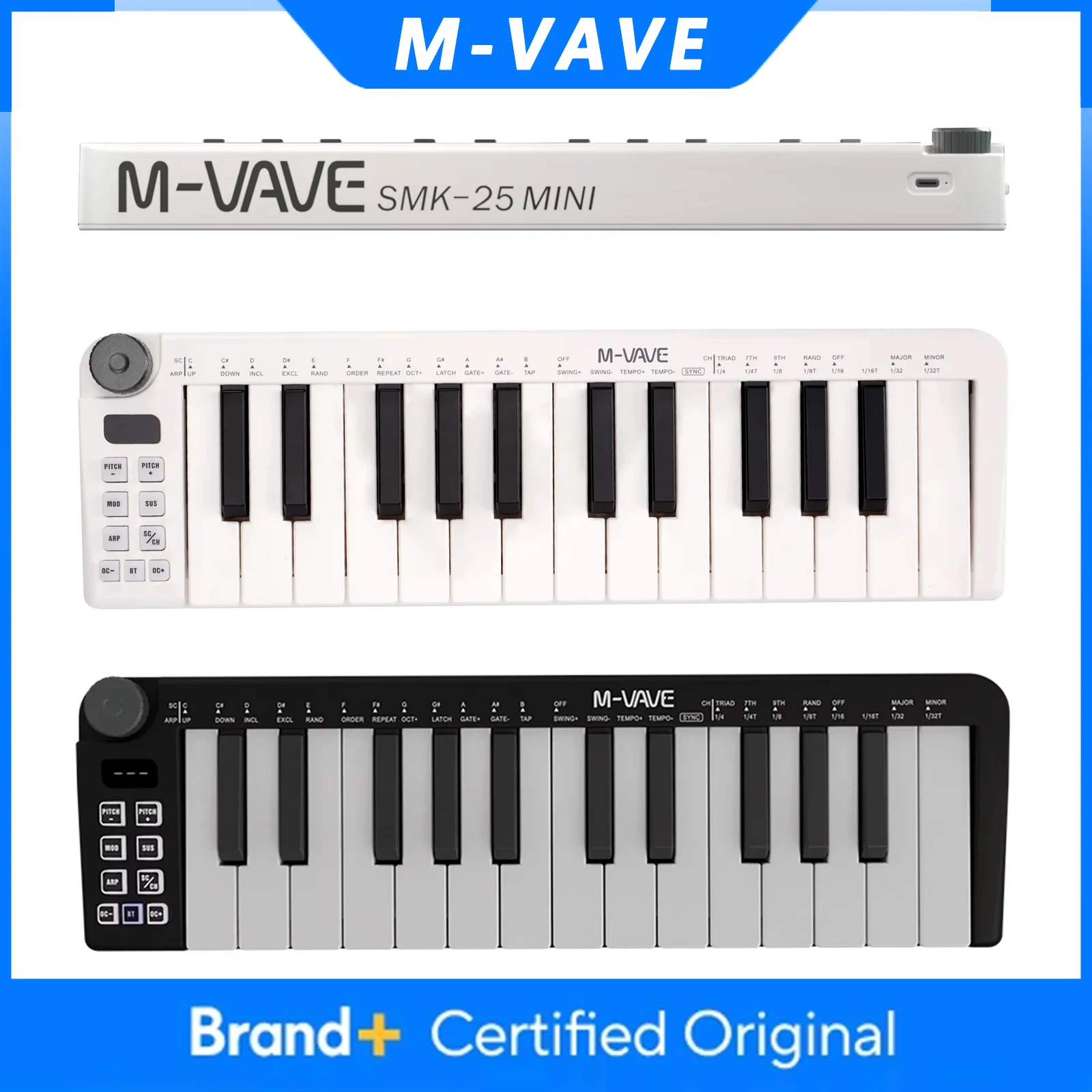 M-VAVE SMK-25 Mini MIDI Keyboard